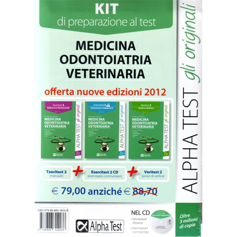 Kit di preparazione al test Medicina Odontoiatria Veterinaria - Offerta nuove edizioni 2012